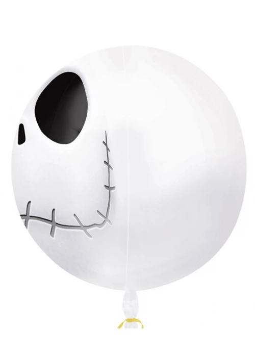 Jack Skellington Round Orbz Uninflated Helium Balloon 4 Jack Skellington Round Orbz Uninflated Helium Balloon - Image 2