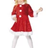 Kids Mini Miss Santa Girls Christmas Costume 1 Kids Mini Miss Santa Girls Christmas Costume -Halloween Fans Shop 29181 rs