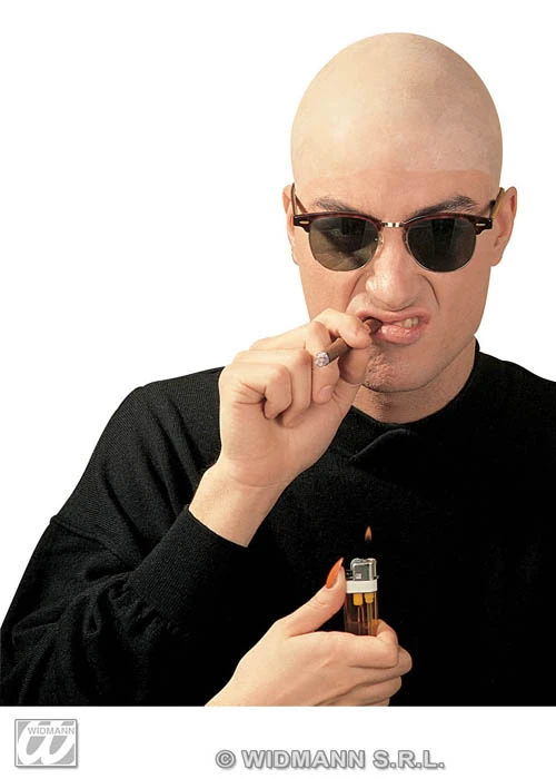 Adult Fancy Dress Bald Head Cap Headpiece 3 Adult Fancy Dress Bald Head Cap Headpiece