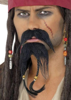 Caribbean Pirate Captain Fake Beard Set