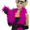 1920s Flapper Girl Fuchsia Pink Feather Boa 1 1920s Flapper Girl Fuchsia Pink Feather Boa -Halloween Fans Shop 30867rs