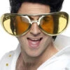 Funny Giant Gold Elvis Glasses -Halloween Fans Shop 31055 elvis glasses