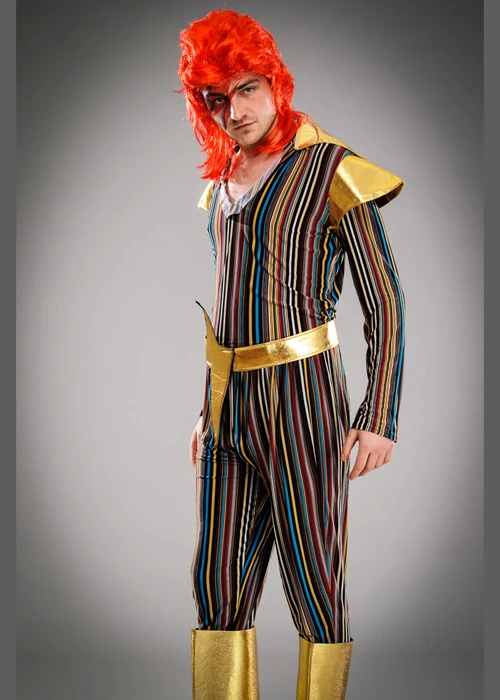 Mens 1970s Ziggy Stardust Style Costume 5 Mens 1970s Ziggy Stardust Style Costume - Image 3