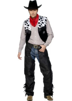 Adult Wild West Black Cowboy Costume