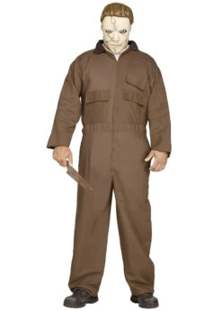 Adult Mens Halloween Brown Michael Myers Costume
