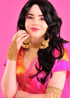 Bollywood Fancy Dress Gold Coin Earrings