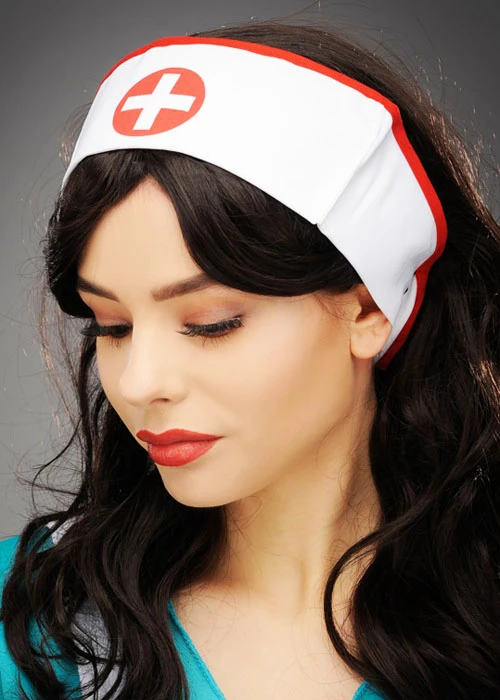 Ladies Fancy Dress Nurse Hat 4 Ladies Fancy Dress Nurse Hat - Image 2