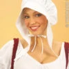 Womens White Bonnet Medieval Hat 1 Womens White Bonnet Medieval Hat -Halloween Fans Shop 3334Lrs