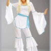 Womens 1970s White Abba Style Super Trooper Costume -Halloween Fans Shop 33483 white abba costume