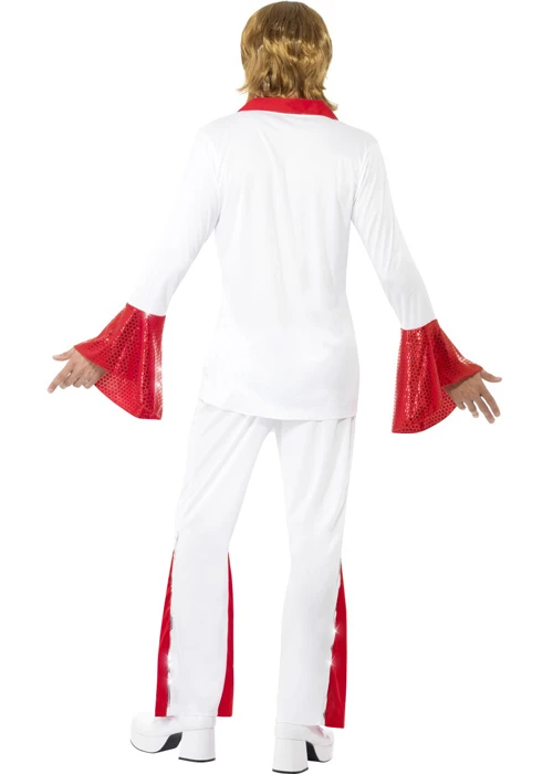 Mens 70s Super Trooper Red Abba Costume 5 Mens 70s Super Trooper Red Abba Costume - Image 3