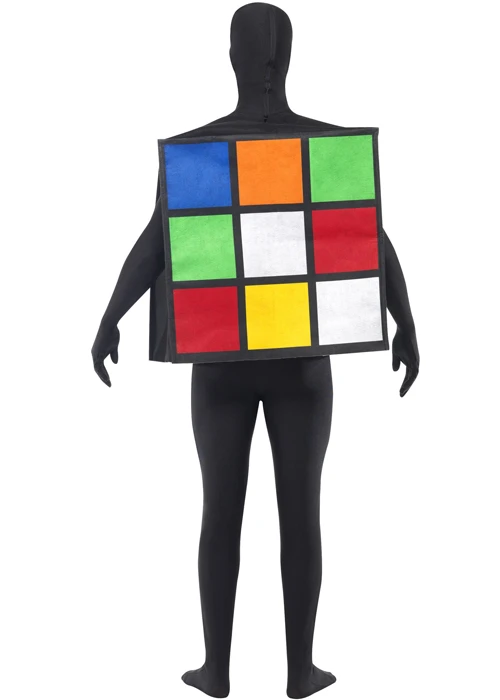Adult Size 1980s Rubiks Cube Costume 6 Adult Size 1980s Rubiks Cube Costume - Image 4