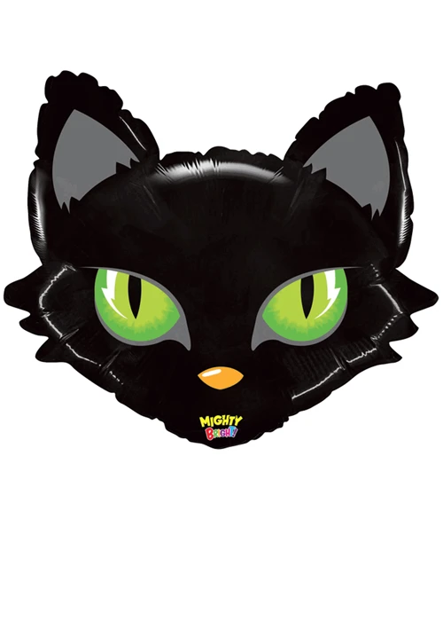 Inflated Halloween Large Black Cat Shape Helium Balloon 3 Inflated Halloween Large Black Cat Shape Helium Balloon