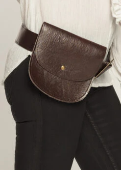 Adult Mens Brown Belt With Waist Bag Pouch -Halloween Fans Shop 36012 rs 02