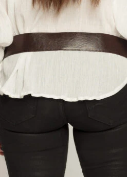 Adult Mens Brown Belt With Waist Bag Pouch -Halloween Fans Shop 36012 rs 03