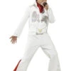 Kids Deluxe 50s White Elvis Costume 2 Kids Deluxe 50s White Elvis Costume -Halloween Fans Shop 36104rs