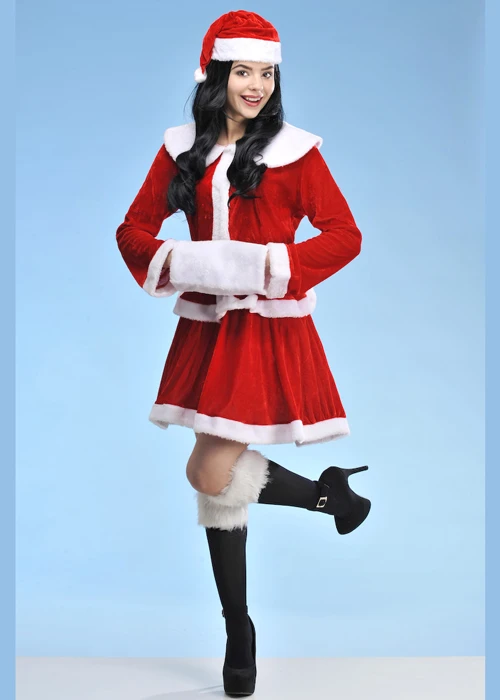 Womens Christmas Mrs Claus Santa Costume 3 Womens Christmas Mrs Claus Santa Costume
