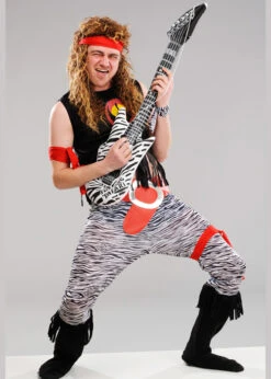Mens 80s Heavy Metal Rock Star Costume