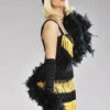 1920s Flapper Girl Deluxe Black Feather Boa 1 1920s Flapper Girl Deluxe Black Feather Boa -Halloween Fans Shop 38301 deluxe black 1920s feather boa