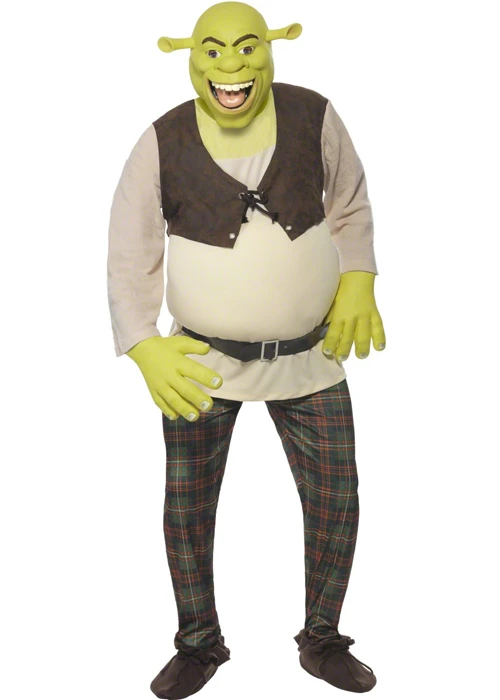 Adult Size Shrek Fancy Dress Costume 3 Adult Size Shrek Fancy Dress Costume