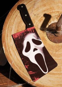 Scream Ghost Face Graphic Blade Prop Cleaver Knife -Halloween Fans Shop 3942A scream cleaver 02