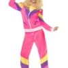 Womens 80s Pink Shell Suit Costume 1 Womens 80s Pink Shell Suit Costume -Halloween Fans Shop 39660rs