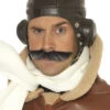 40s Fighter Pilot Flying Helmet -Halloween Fans Shop 40s brown flying hat