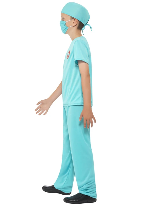 Kids Size Surgeon Scrubs Doctor Costume 5 Kids Size Surgeon Scrubs Doctor Costume - Image 3