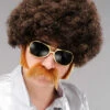 Mens 70s Disco Funky Brown Afro Wig 1 Mens 70s Disco Funky Brown Afro Wig -Halloween Fans Shop 42016 1970s brown afro wig