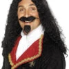 Mens Long Black Curly Musketeer Wig 2 Mens Long Black Curly Musketeer Wig -Halloween Fans Shop 42212rs