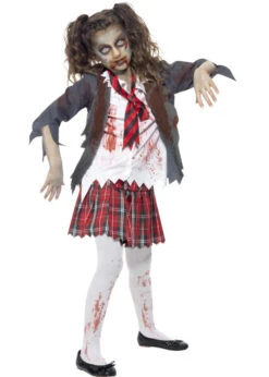 Kids Zombie Schoolgirl Costume