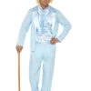 Mens Dumb And Dumber Style Blue Tuxedo Costume