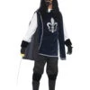 Mens Dark Blue Musketeer Costume 2 Mens Dark Blue Musketeer Costume -Halloween Fans Shop 43415rs