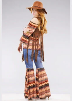 Ladies 1970s Brown Harmony Hippy Costume 8 Ladies 1970s Brown Harmony Hippy Costume -Halloween Fans Shop 43856 womens 70s hippy costume 02