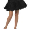 Womens Black Petticoat With Satin Band 2 Womens Black Petticoat With Satin Band -Halloween Fans Shop 44055rs