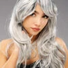 Womens Halloween Long Grey Zombie Bride Wig -Halloween Fans Shop 44256 long grey wig