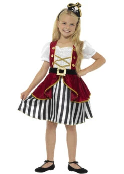 Childrens Size Deluxe Pirate Girl Costume