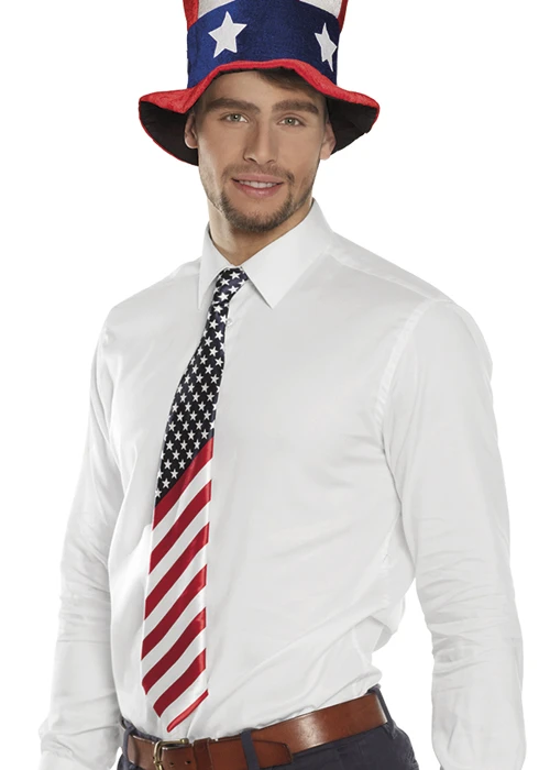 Mens Stars And Stripes USA Neck Tie 3 Mens Stars And Stripes USA Neck Tie