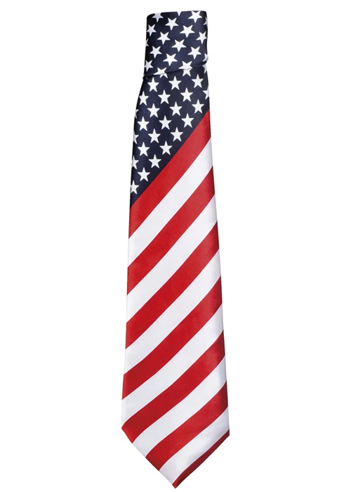 Mens Stars And Stripes USA Neck Tie 4 Mens Stars And Stripes USA Neck Tie - Image 2