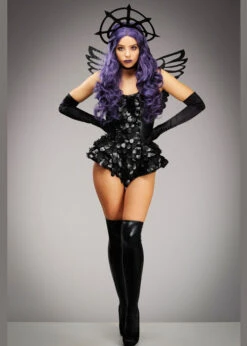 Womens Halloween Gothic Dark Angel Costume