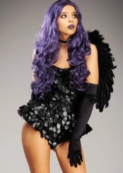 Womens Halloween Gothic Dark Angel Costume -Halloween Fans Shop 4628 gothic angel costume 03