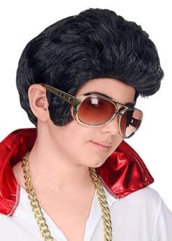 Childrens Size Black Elvis Style Rock N Roll Wig 7 Childrens Size Black Elvis Style Rock N Roll Wig -Halloween Fans Shop 46928 rs 02