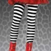 Kids Leg Avenue Black & White Striped Tights 2 Kids Leg Avenue Black & White Striped Tights -Halloween Fans Shop 4710blkwhtrs