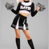 Ladies Cute Gothic Black Cheerleader Costume 2 Ladies Cute Gothic Black Cheerleader Costume -Halloween Fans Shop 47572 black cheerleader costume