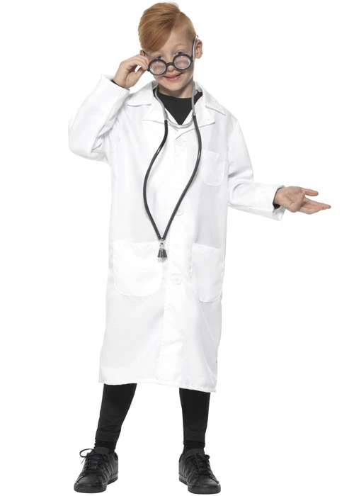 Childrens Size Doctor Or Scientist Lab Coat Costume 3 Childrens Size Doctor Or Scientist Lab Coat Costume