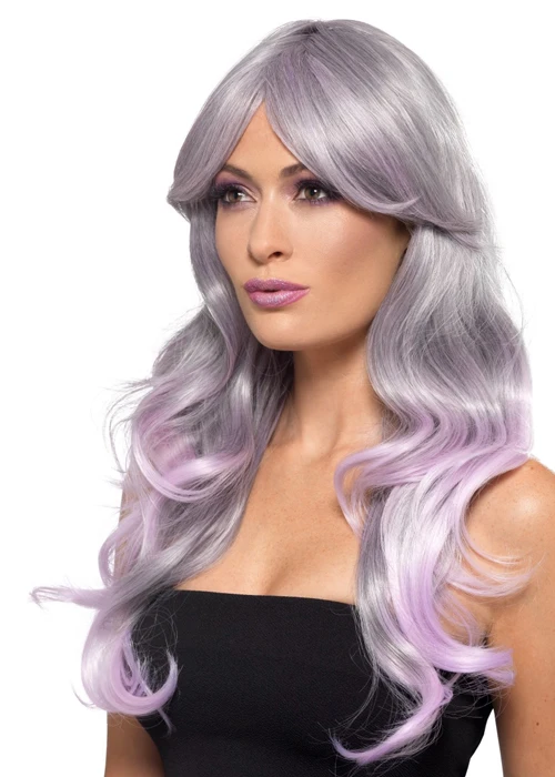 Womens Lilac Fashion Ombre Wig 3 Womens Lilac Fashion Ombre Wig