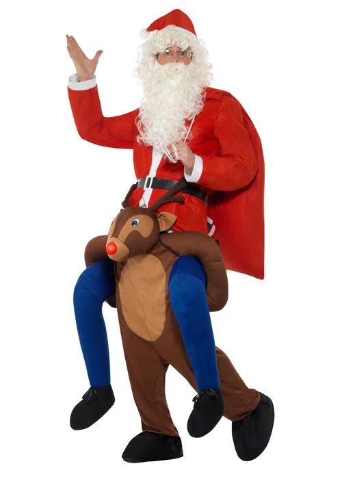 Funny Christmas Piggyback Reindeer Costume 4 Funny Christmas Piggyback Reindeer Costume - Image 2