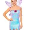 Womens Lilac Sequin Twinkle Fairy Dust Costume -Halloween Fans Shop 5010 rs