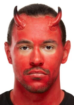 Halloween Stick On Red Demon Horns Devil Make-Up Kit -Halloween Fans Shop 50914 rs 02