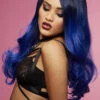 Womens Manic Panic After Midnight Ombre Blue Queen Bitch Wig -Halloween Fans Shop 52532 rs