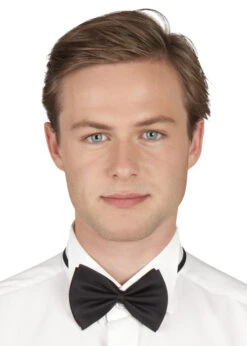 Victorian Mens Fancy Dress Black Bow Tie